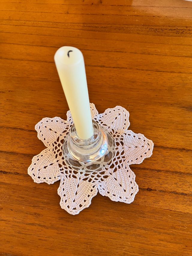 Antiguo Posavasos / tapete/ mantel/ de ganchillo