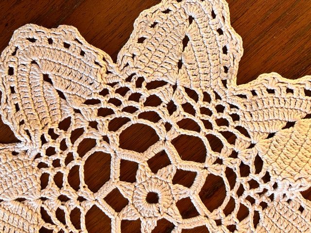 Antiguo Posavasos / tapete/ mantel/ de ganchillo