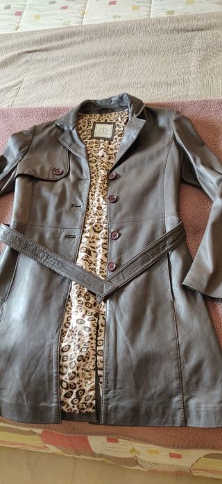 Chaquetón piel mujer