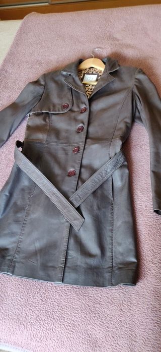 Chaquetón piel mujer