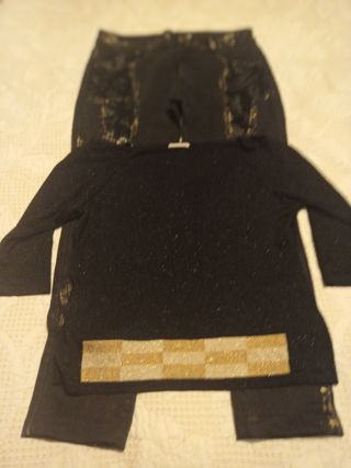 conjunto vaquero y chaleco