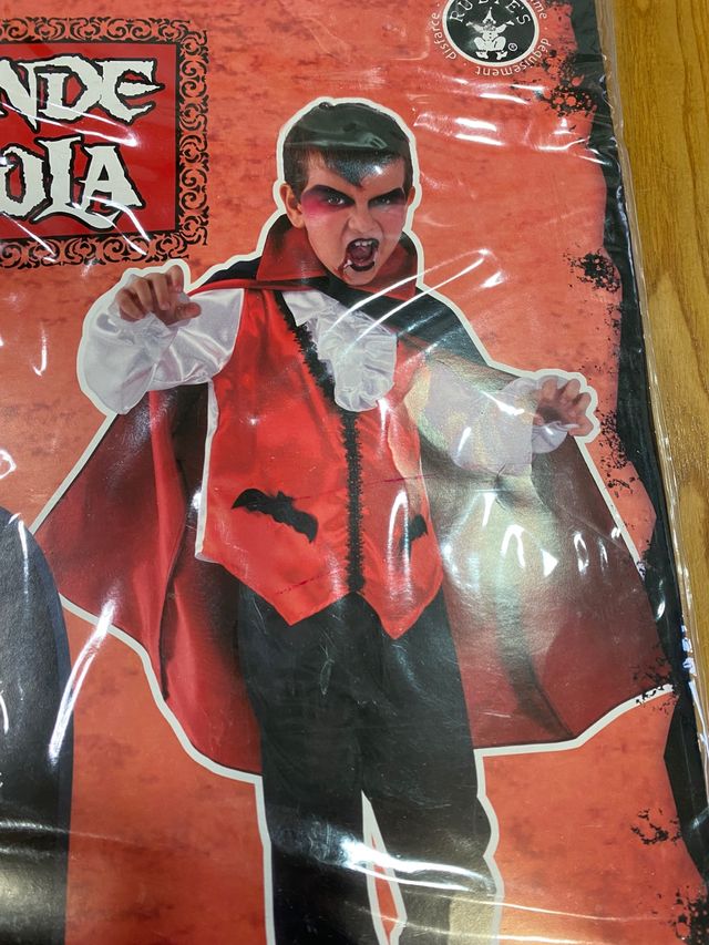 Disfraz de Dracula talla 1/2 años