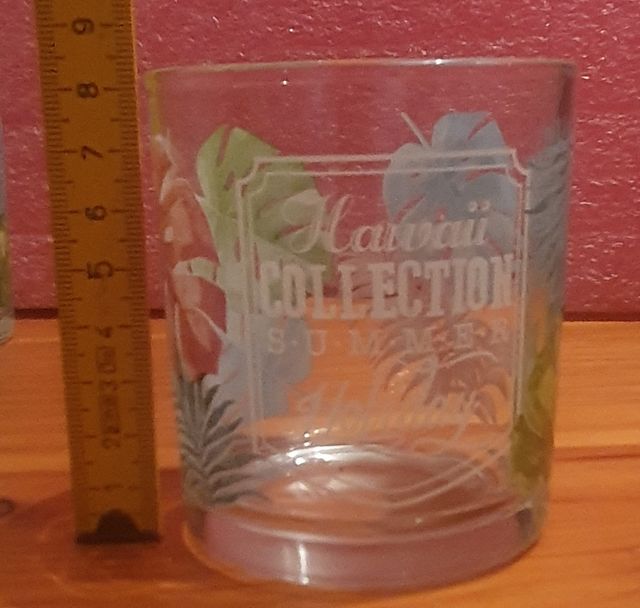 set 6 bicchieri decoro hawaii collection