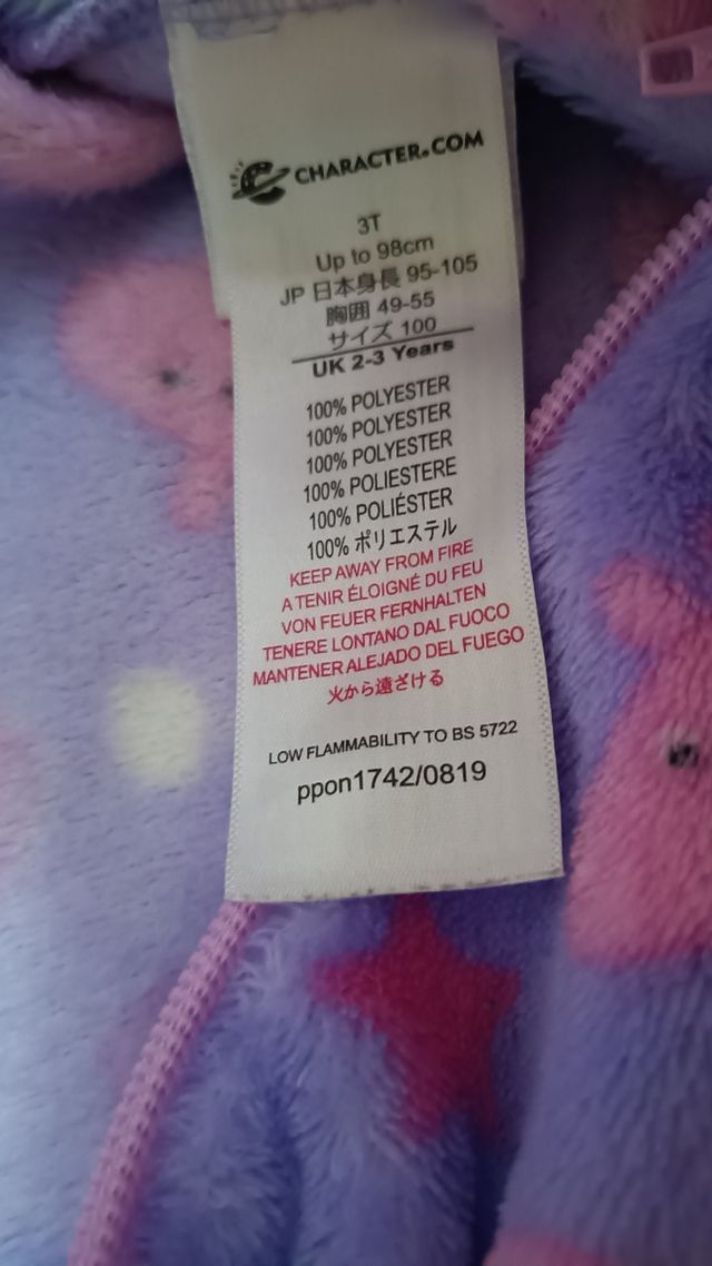 Pijama mono Peppa Pig talla 3