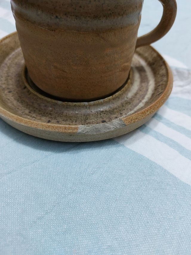 JUEGO DE CAFÉ DE BARRO