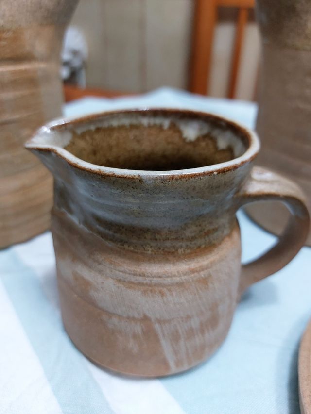 JUEGO DE CAFÉ DE BARRO