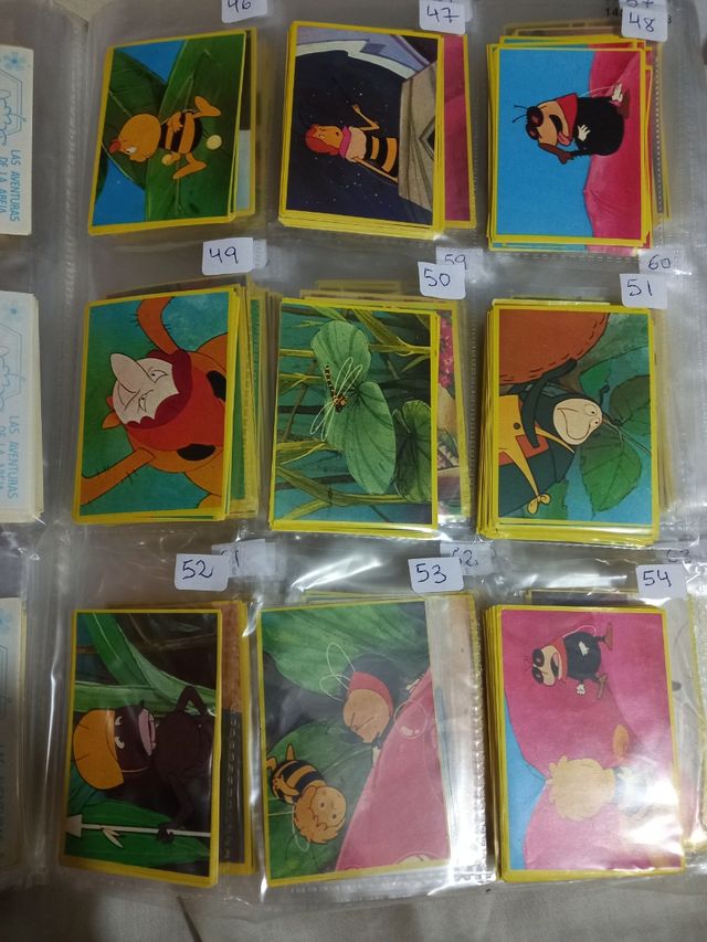 cromos las aventuras de abeja maya - danone