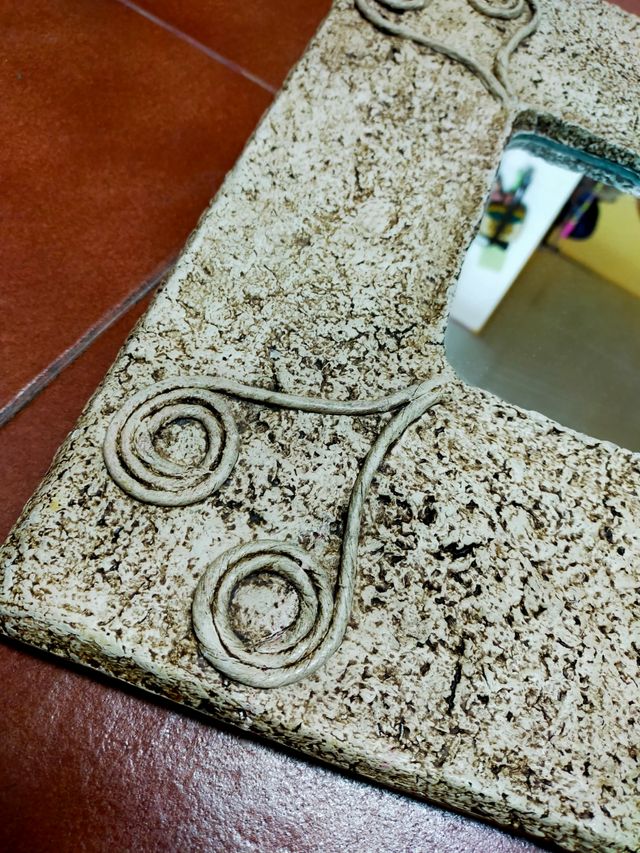 magnífico espejo con marco natural colgar