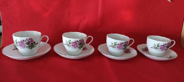 set da the decorato rose