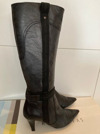 Botas altas piel negras Hispanitas 