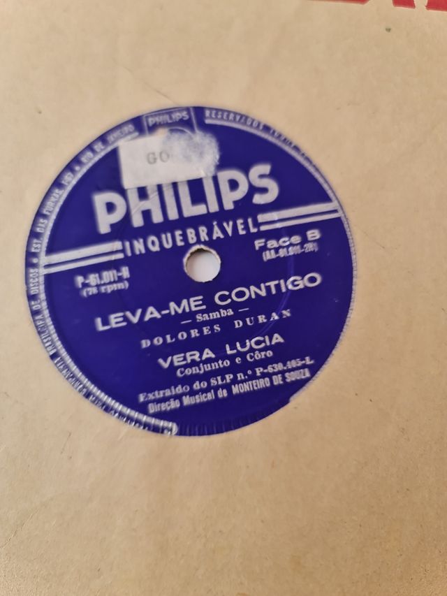 Vera Lúcia Leva-me contigo samba 78 rpm de 1960