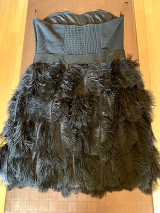 Vestido Naf Naf plumas Nuevo