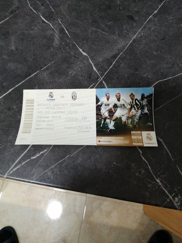 Entrada del año 2013 Real Madrid Classic match