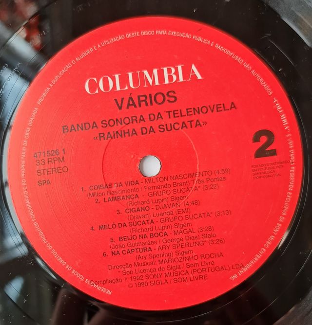 Rainha da Sucata banda sonora telenovela de 1990