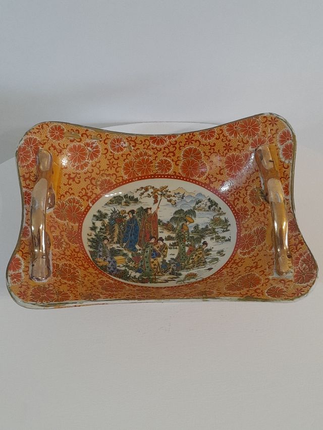 Antic Satsuma Design Centrotavola Antico Porcellan