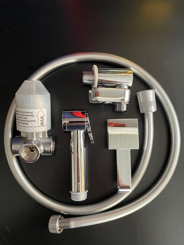 Conjunto kit bidé ducha monomando muro