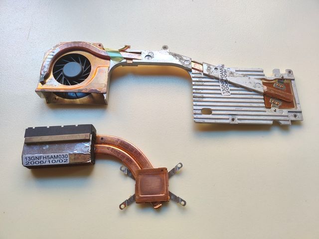 Disipadores micro y gráfica Asus Z92J