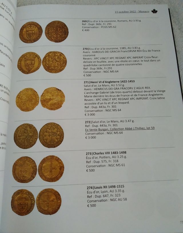 Catálogo subhasta monedas