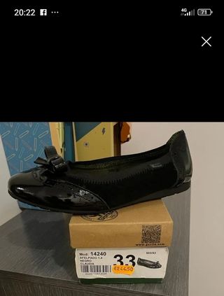 zapato  piel niña