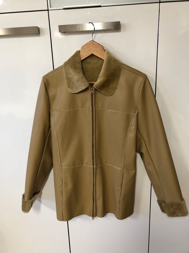 Chaquetón Camel pelo interior talla L