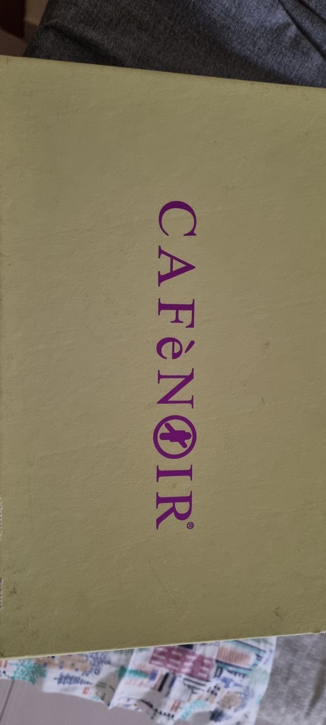 scarpe aperte decollete tacco cafènoir 37,5 nero