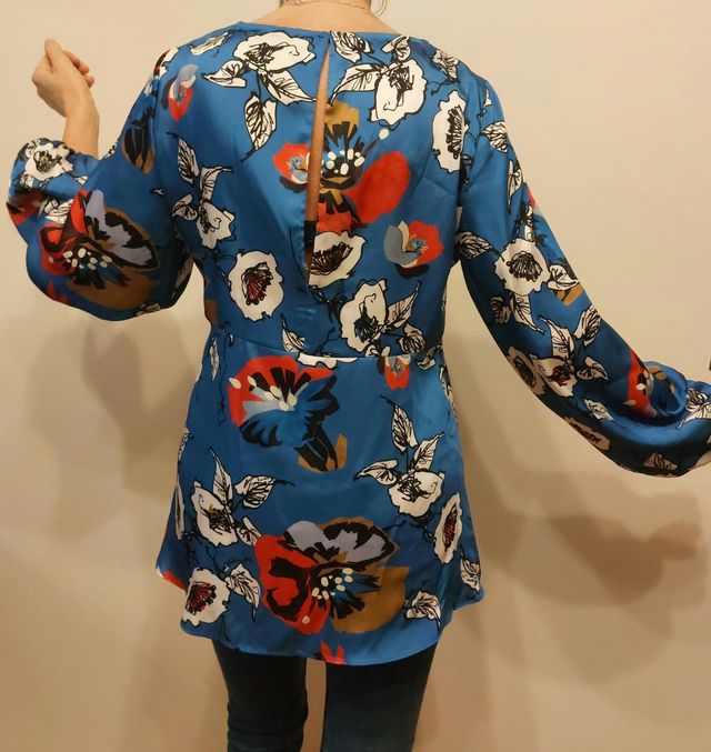 Blusa estampada satinada Amitie