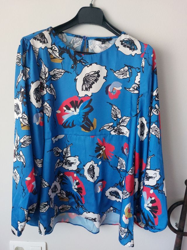 Blusa estampada satinada Amitie