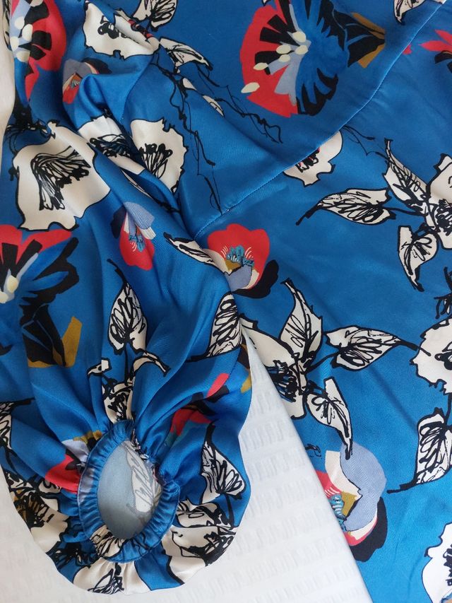 Blusa estampada satinada Amitie