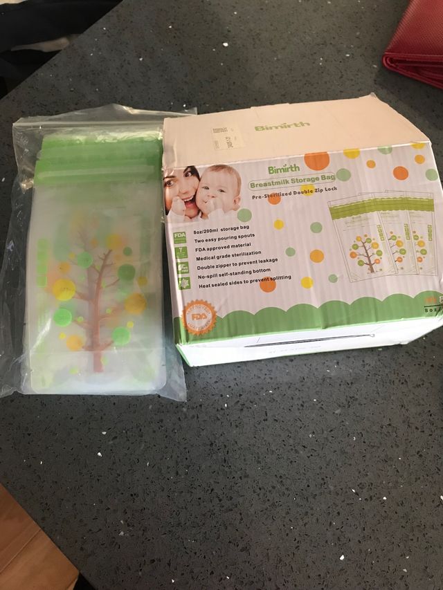 Bolsas almacenamiento leche materna