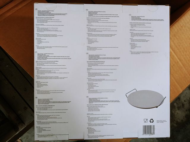 Pietra per pizza rotonda diametro 33 Cm Culinario