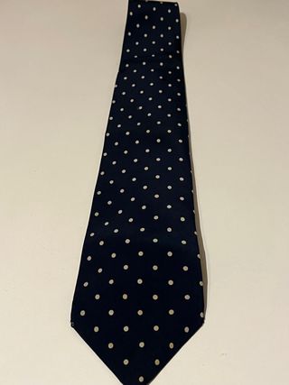 Corbata Furest de topos con fondo azul marino 