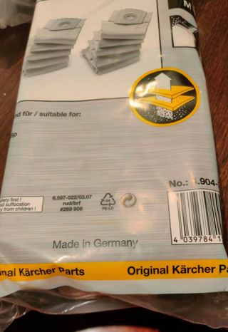 filtros aspiradora Kärcher nuevos sin abrir