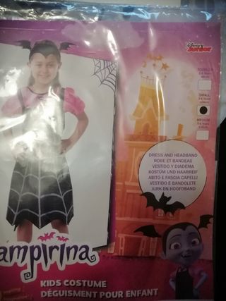 disfraz niña vampirina talla 3-4 años