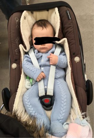 Saco silla maxicosi o capazo marrón 