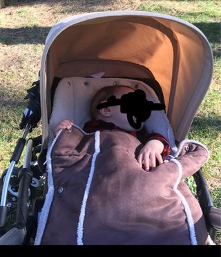 Saco silla maxicosi o capazo marrón 