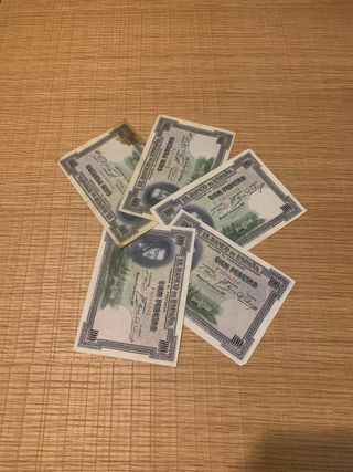 Billetes de 100 pesetas de 1925