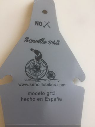Guardabarros bicicleta trasero
