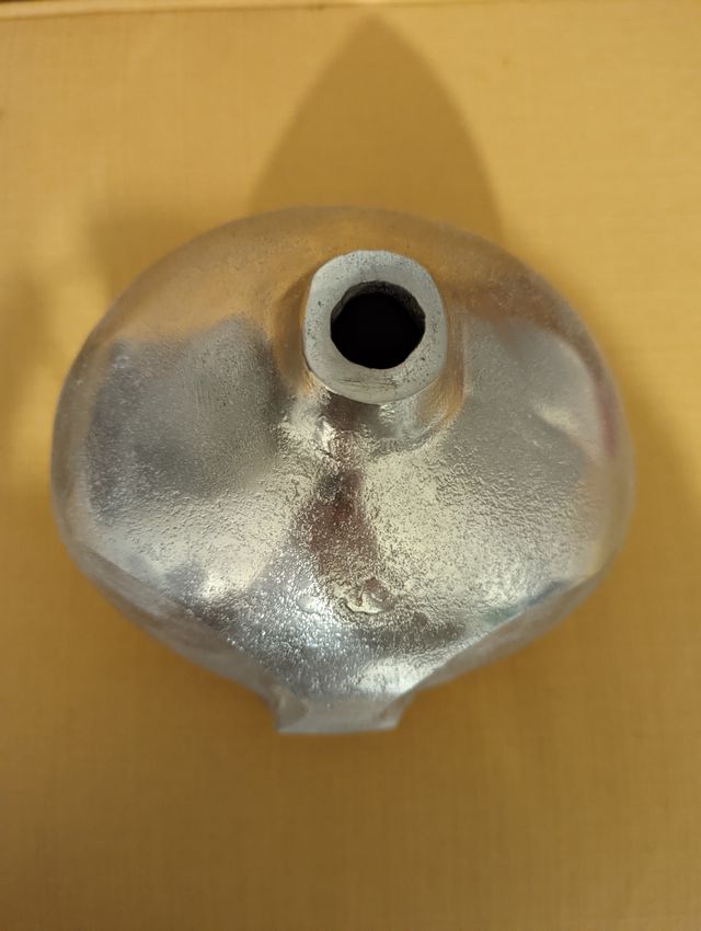 Jarrón nuevo plateado de Zara Home