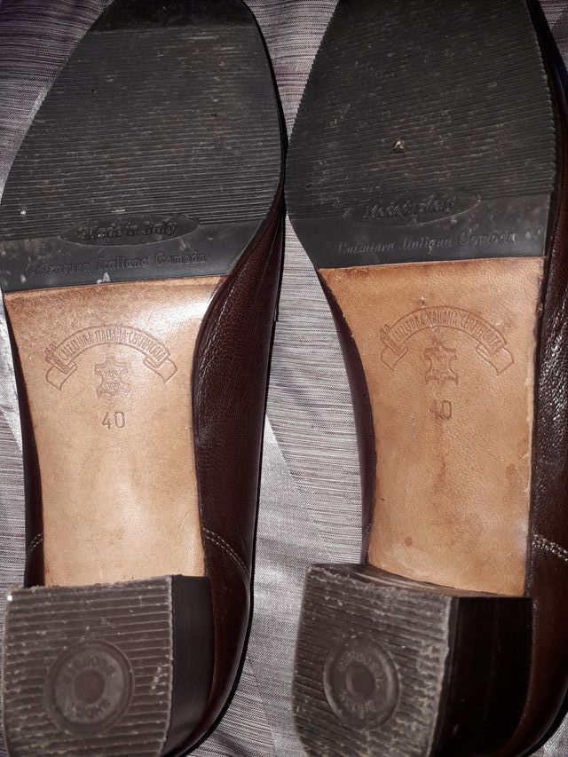 scarpe mocassini donna con tacco rialzato marroni