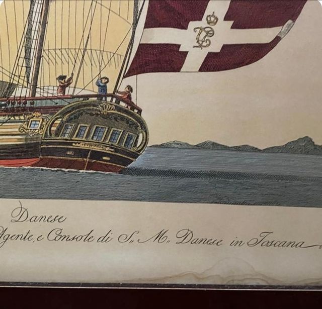 Antiguo cuadro náutico 