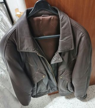 Chaqueta de cuero auténtico