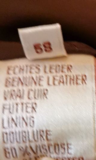 Chaqueta de cuero auténtico