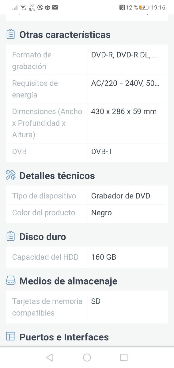 DVD GRABADOR PANASONIC