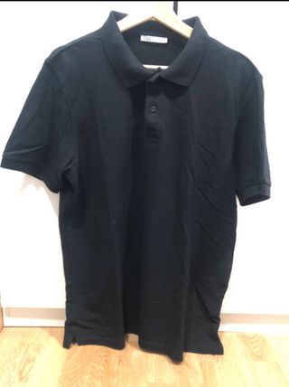 Polo negro hombre talla L