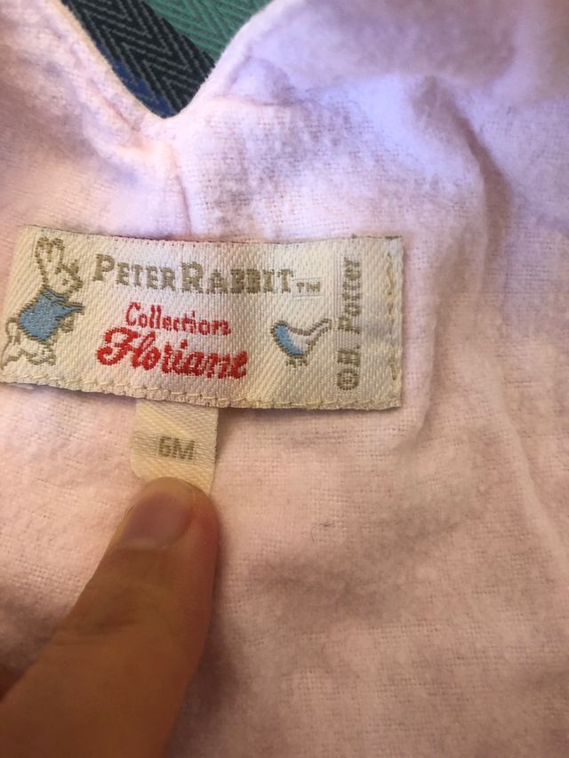 Peto de invierno Peter Rabbit 6 meses