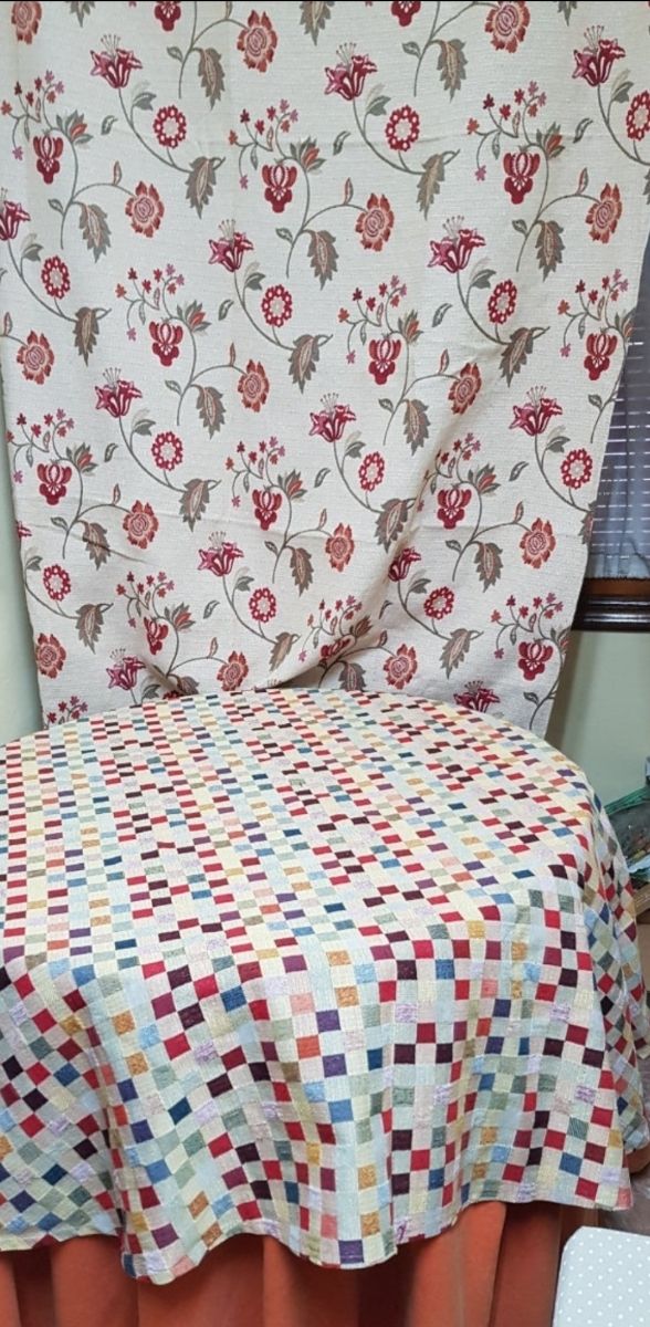 Conjunto faldillas mesa redonda