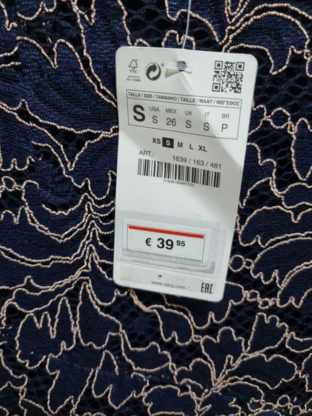 falda Zara nueva t-S