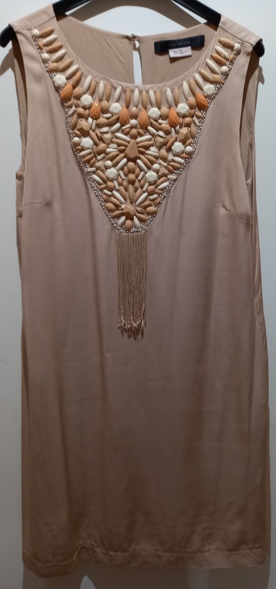 vestito elegante Nenette rosa cipria taglia 44