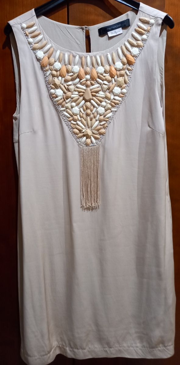 vestito elegante Nenette rosa cipria taglia 44