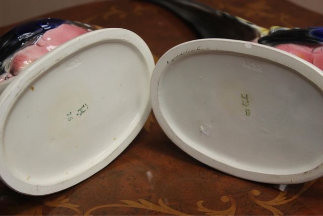 Un par de faisanes de porcelana   Katzhütte